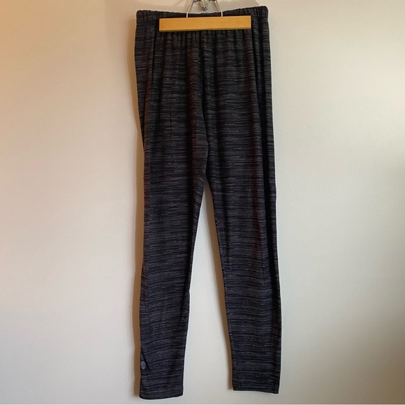 Sweetlegs. Leggings. Grey/black. Size large. Elastic waist. Full length. - Picture 1 of 8